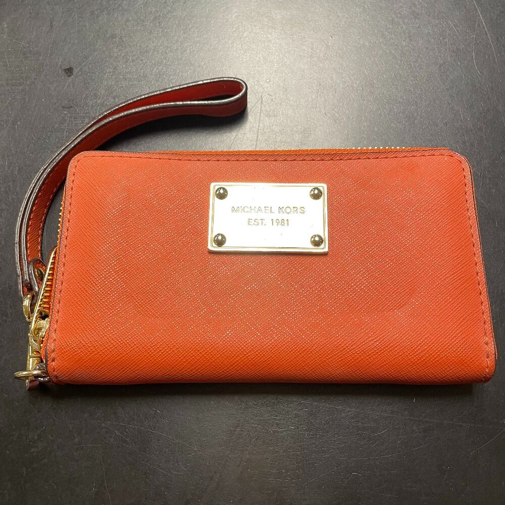 Michael Kors Orange Wristlet